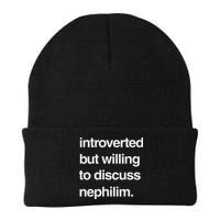 Introverted But Willing To Discuss Nephilim Knit Cap Winter Beanie