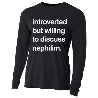 Introverted But Willing To Discuss Nephilim Cooling Performance Long Sleeve Crew