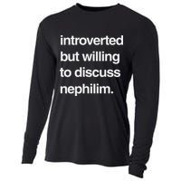 Introverted But Willing To Discuss Nephilim Cooling Performance Long Sleeve Crew