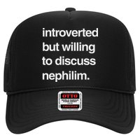 Introverted But Willing To Discuss Nephilim Trucker Hat