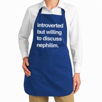 Introverted But Willing To Discuss Nephilim Apron