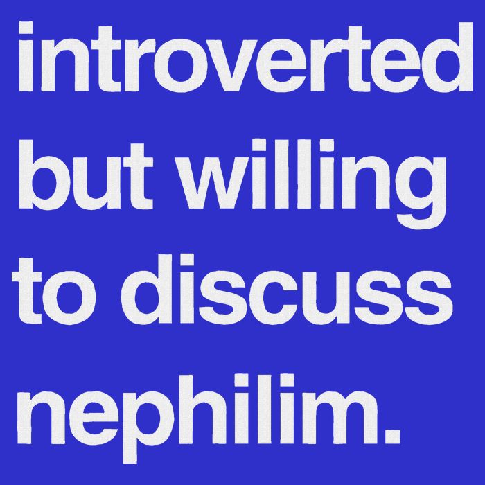 Introverted But Willing To Discuss Nephilim 16 in Basic Backpack