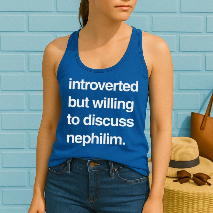 Introverted But Willing To Discuss Nephilim Womens Tank Top