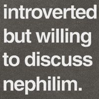 Introverted But Willing To Discuss Nephilim Cotton Canvas Backpack