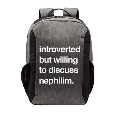 Introverted But Willing To Discuss Nephilim Vector Backpack
