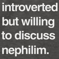 Introverted But Willing To Discuss Nephilim Vector Backpack