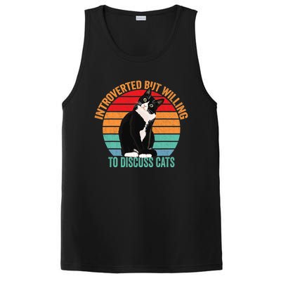 Introverted But Willing To Discuss Cats Introverted Cat PosiCharge Competitor Tank