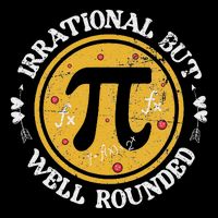 Irrational But Well Rounded Funny Math Teacher Pi Day 16 in Basic Backpack