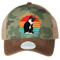 Introverted But Willing To Discuss Cats Introverted Cat Legacy Tie Dye Trucker Hat