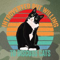 Introverted But Willing To Discuss Cats Introverted Cat Legacy Tie Dye Trucker Hat