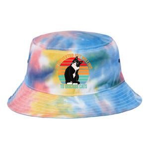 Introverted But Willing To Discuss Cats Introverted Cat Tie Dye Newport Bucket Hat