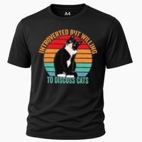 Introverted But Willing To Discuss Cats Introverted Cat Performance Shirt