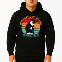 Introverted But Willing To Discuss Cats Introverted Cat Hoodie