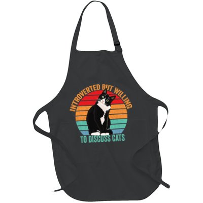 Introverted But Willing To Discuss Cats Introverted Cat Apron
