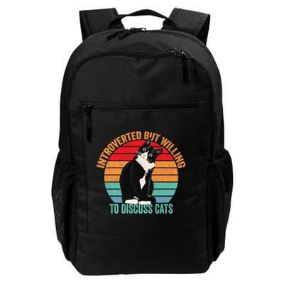 Introverted But Willing To Discuss Cats Introverted Cat Backpack