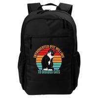 Introverted But Willing To Discuss Cats Introverted Cat Backpack