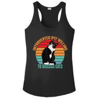Introverted But Willing To Discuss Cats Introverted Cat Ladies PosiCharge Competitor Racerback Tank