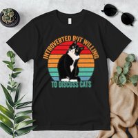 Introverted But Willing To Discuss Cats Introverted Cat Premium T-Shirt