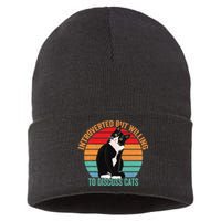 Introverted But Willing To Discuss Cats Introverted Cat Sustainable Knit Beanie