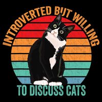 Introverted But Willing To Discuss Cats Introverted Cat Baby Bodysuit