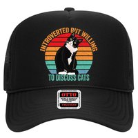 Introverted But Willing To Discuss Cats Introverted Cat Trucker Hat