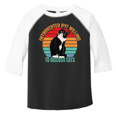 Introverted But Willing To Discuss Cats Introverted Cat Toddler Fine Jersey T-Shirt