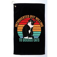 Introverted But Willing To Discuss Cats Introverted Cat Golf Towel