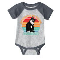 Introverted But Willing To Discuss Cats Introverted Cat Infant Baby Jersey Bodysuit