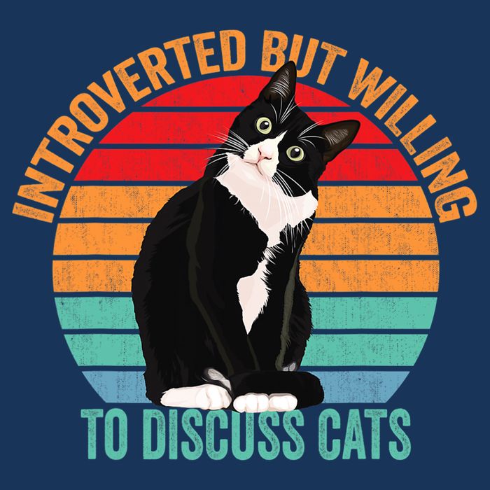 Introverted But Willing To Discuss Cats Introverted Cat Infant Baby Jersey Bodysuit