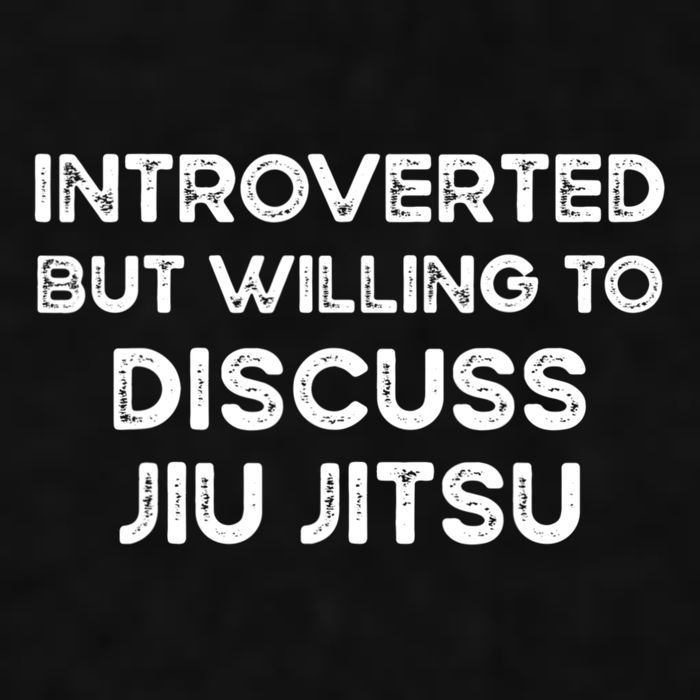 Introverted But Willing To Discuss JiuJitsu Ladies PosiCharge Tri-Blend Wicking Tank