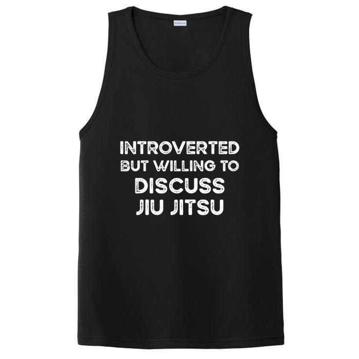 Introverted But Willing To Discuss JiuJitsu PosiCharge Competitor Tank