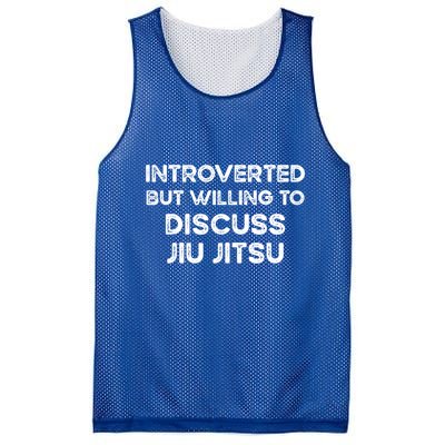 Introverted But Willing To Discuss JiuJitsu Mesh Reversible Basketball Jersey Tank