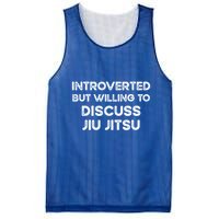 Introverted But Willing To Discuss JiuJitsu Mesh Reversible Basketball Jersey Tank