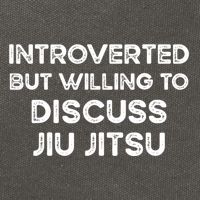 Introverted But Willing To Discuss JiuJitsu Cotton Canvas Backpack