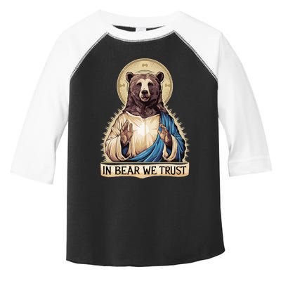 In Bear We Trust I Choose The Bear 2024 Toddler Fine Jersey T-Shirt