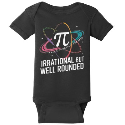 Irrational But Well Rounded Pi Day Math Teacher Student Baby Bodysuit