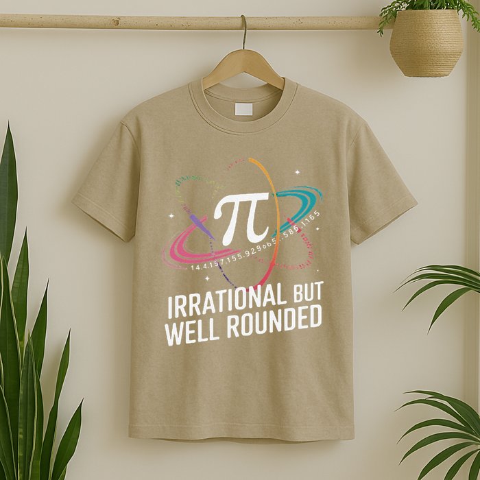 Irrational But Well Rounded Pi Day Math Teacher Student T-Shirt