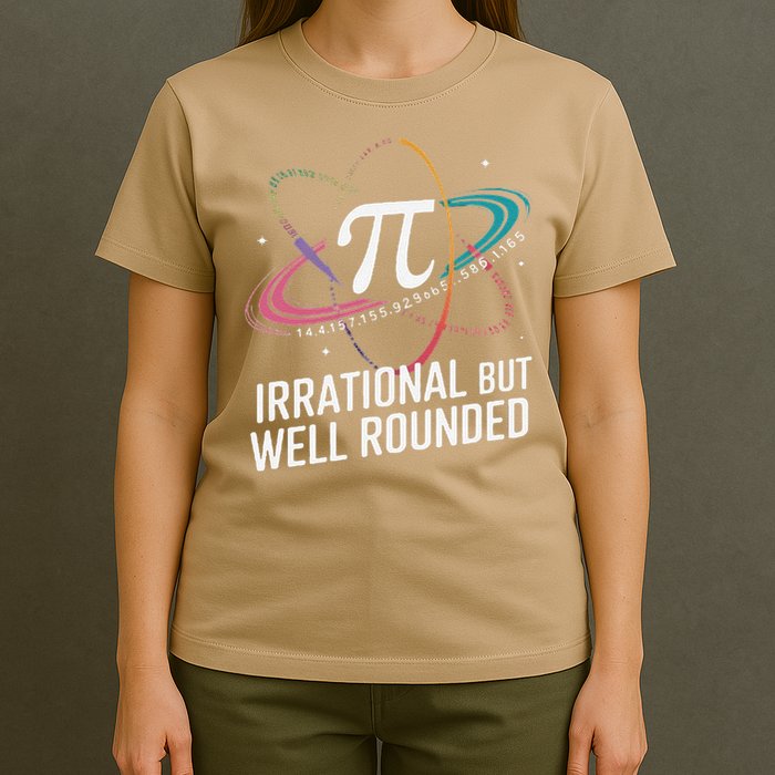 Irrational But Well Rounded Pi Day Math Teacher Student T-Shirt