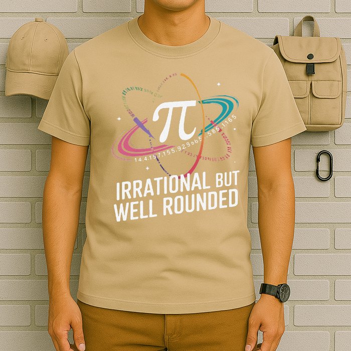 Irrational But Well Rounded Pi Day Math Teacher Student T-Shirt