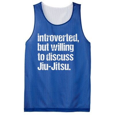 Introverted But Willing To Discuss Jiu JitsuJui Jitsu Lover Mesh Reversible Basketball Jersey Tank