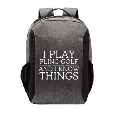 Introverted But Willing To Discuss Fling Golf Retro Fling Golf Funny Fling Golf Vector Backpack