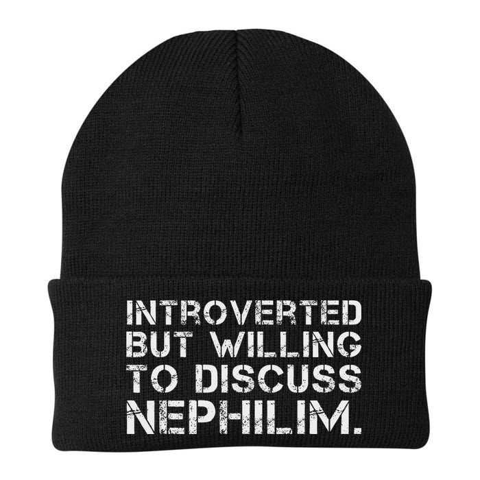 Introverted But Willing To Discuss Nephilim Knit Cap Winter Beanie