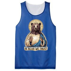 In Bear We Trust I Choose The Bear 2024 Mesh Reversible Basketball Jersey Tank