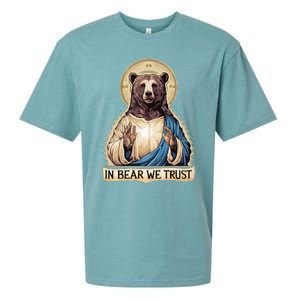 In Bear We Trust I Choose The Bear 2024 Sueded Cloud Jersey T-Shirt