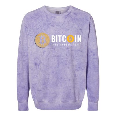 In Bitcoin We Trust Colorblast Crewneck Sweatshirt