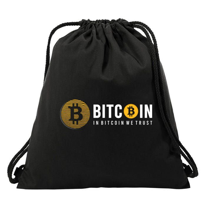 In Bitcoin We Trust Drawstring Bag
