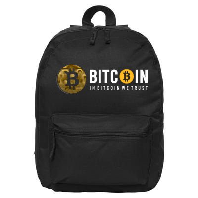 In Bitcoin We Trust 16 in Basic Backpack