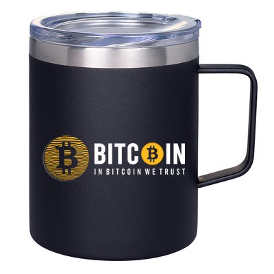 In Bitcoin We Trust 12oz Stainless Steel Coffee Mug