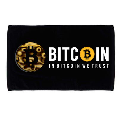 In Bitcoin We Trust Microfiber Hand Towel