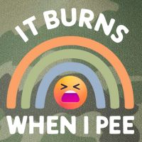 It Burns When I Pee Funny Sarcastic Legacy Tie Dye Trucker Hat